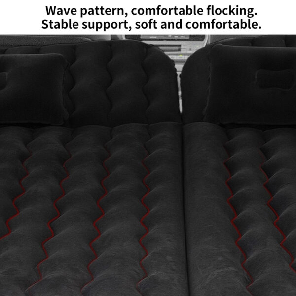 Ensemble de Matelas Gonflable pour Siège Arrière de Voiture avec Accessoire Oreiller – Image 2
