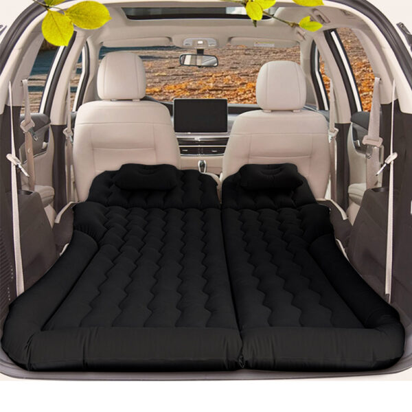 Ensemble de Matelas Gonflable pour Siège Arrière de Voiture avec Accessoire Oreiller