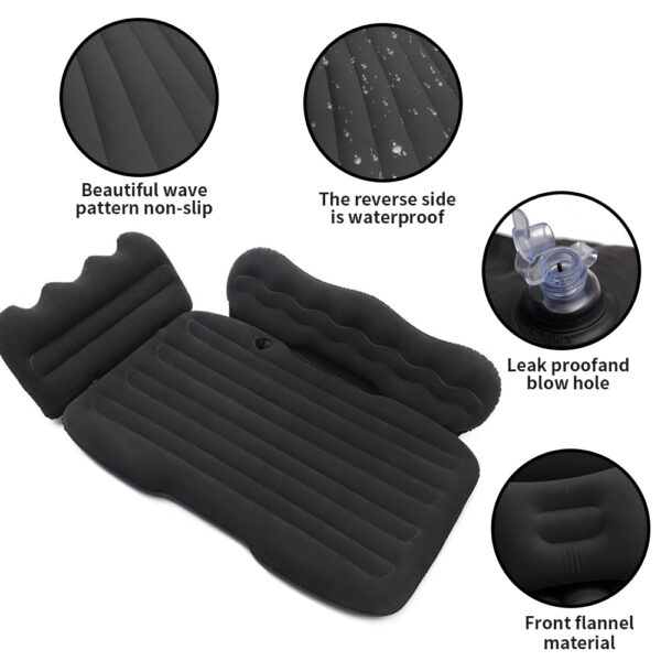 Ensemble de Matelas Gonflable pour Siège Arrière de Voiture avec Accessoire Oreiller – Image 15
