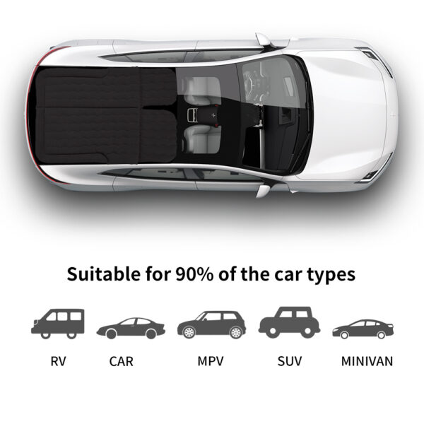 Ensemble de Matelas Gonflable pour Siège Arrière de Voiture avec Accessoire Oreiller – Image 10