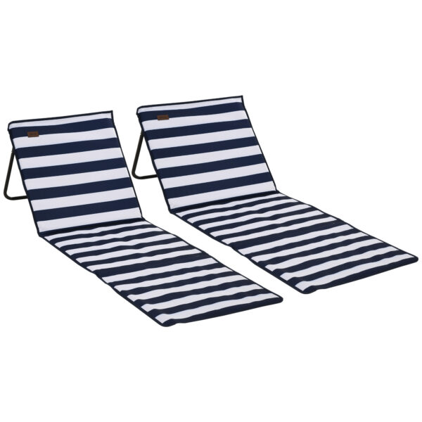 Ensemble de 2 Tapis de Plage Rembourrés