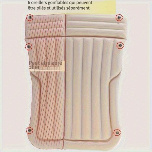 Lit Gonflable pour Coffre de Voiture, Matelas Gonflable pour Arrière du Siège – Image 10