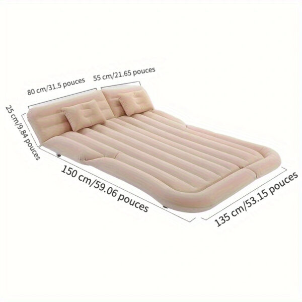 Lit Gonflable pour Coffre de Voiture, Matelas Gonflable pour Arrière du Siège – Image 6
