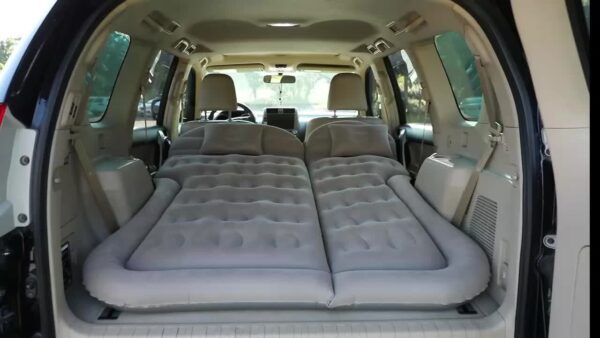 Matelas gonflable pour voiture SUV - Lit gonflable pour coffre de voiture - Lit de voyage pour siège arrière de voiture - Air mattress pour camping-car sans pompe – Image 13