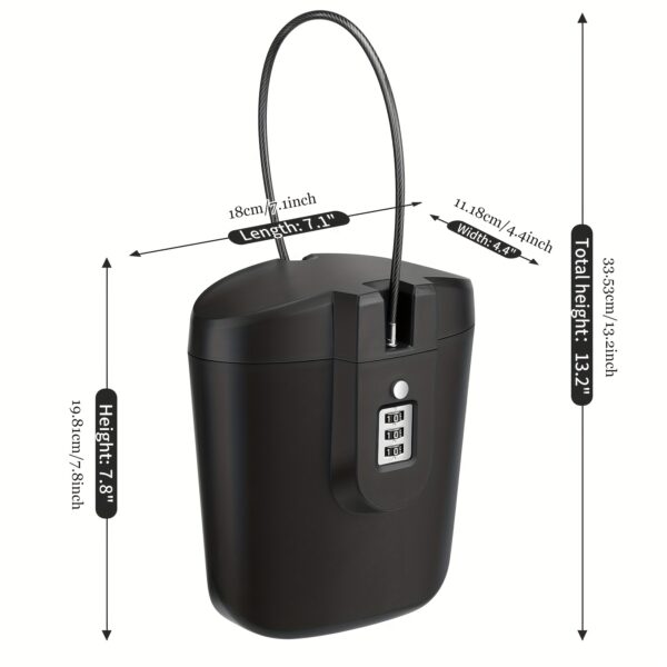 Grand Seau de Plage Portable avec Serrure à Combinaison – Image 2