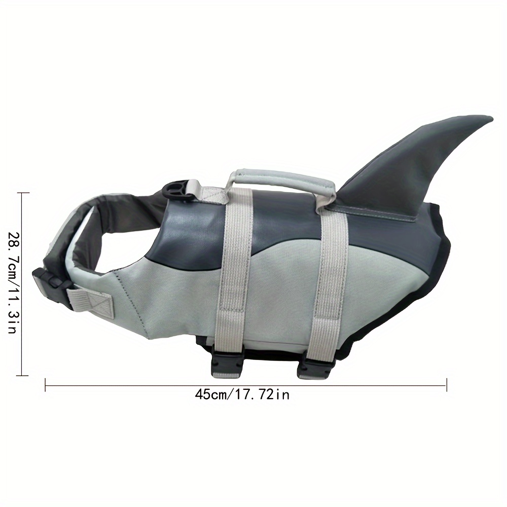 Veste de survie pour chien en forme de sirène requin – Image 6