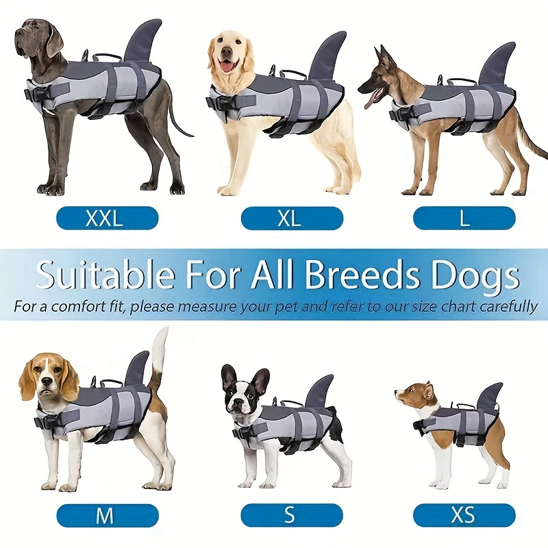Veste de survie pour chien en forme de sirène requin – Image 3