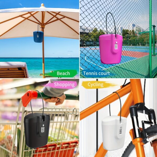 Grand Seau de Plage Portable avec Serrure à Combinaison – Image 4