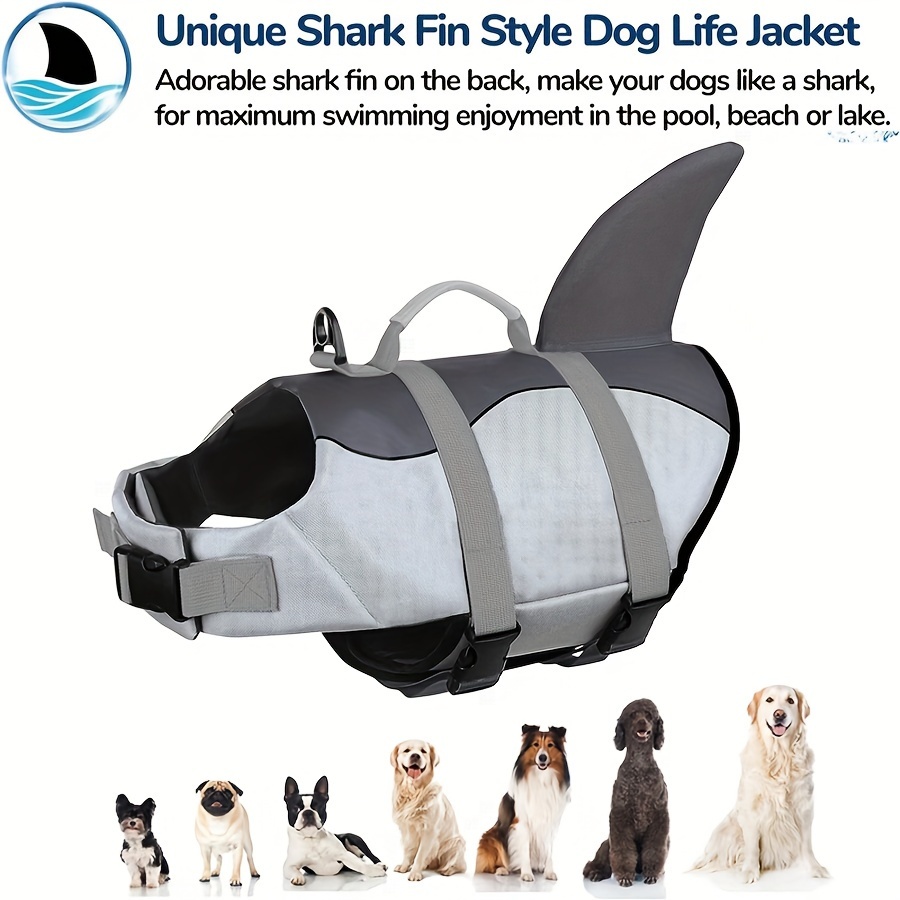 Veste de survie pour chien en forme de sirène requin – Image 4