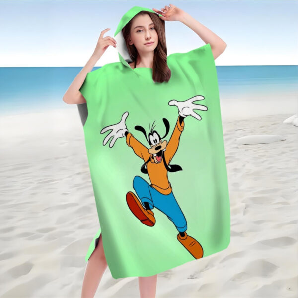 Poncho de plage Mickey Mouse & Goofy volant – Image 4