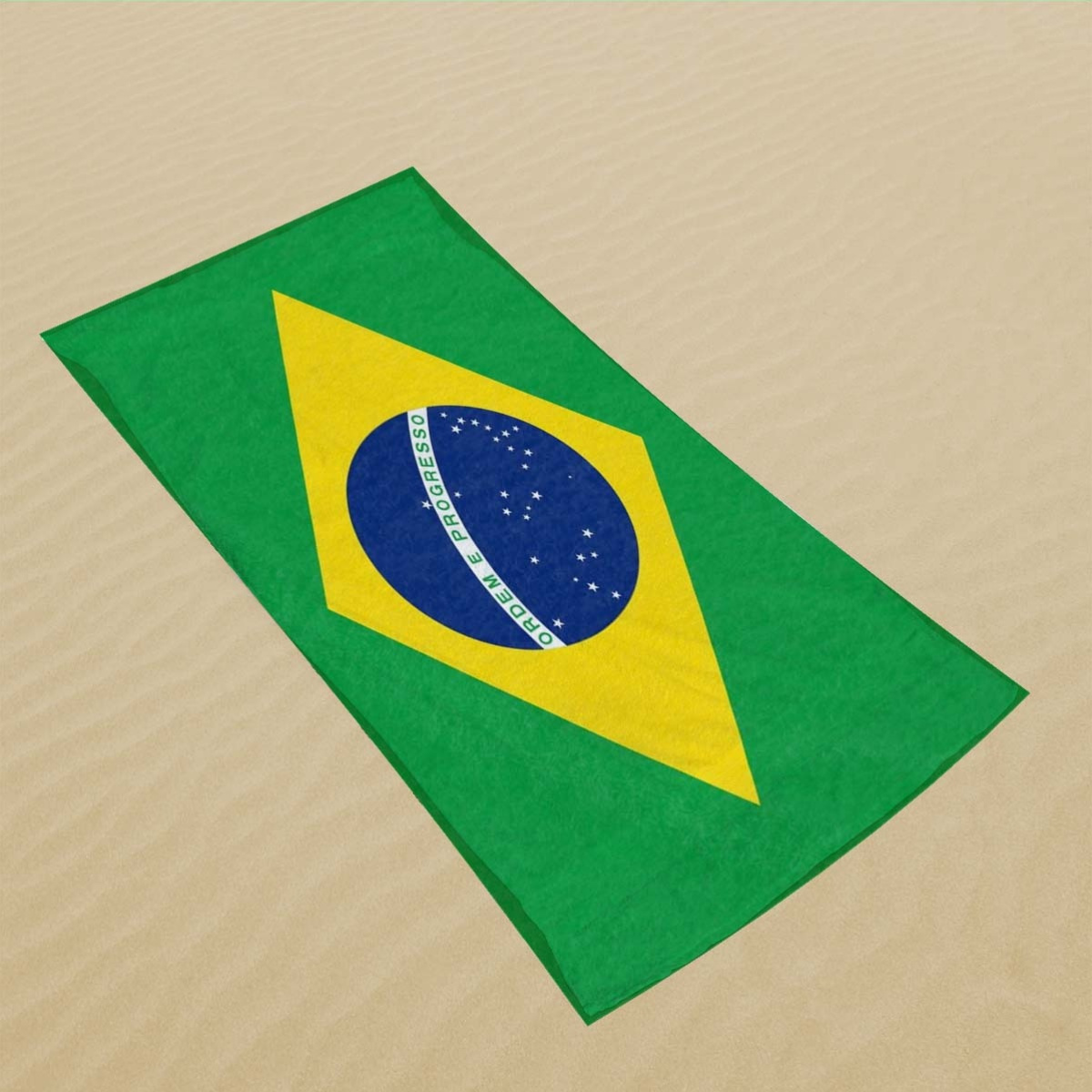 Serviette de plage drapeau brésilien – Image 4