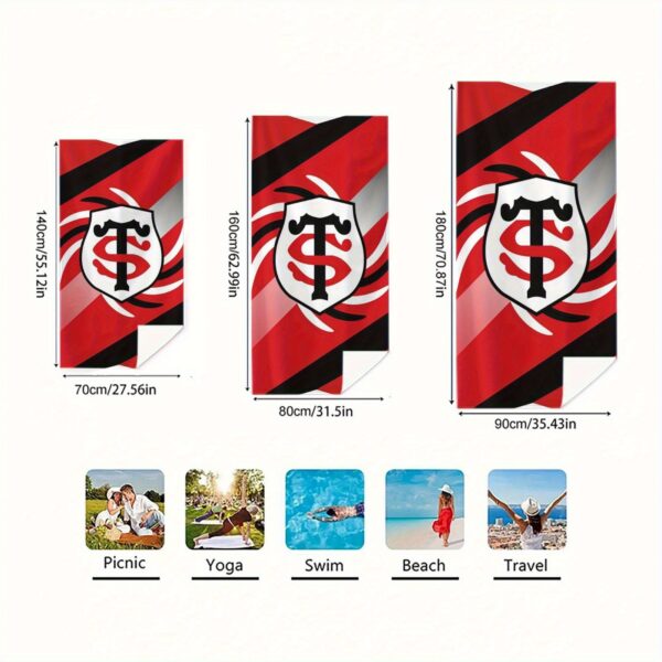 Serviette de plage Stade Toulousain – Image 4