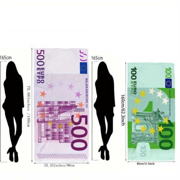 Serviettes de plage euros – Image 2