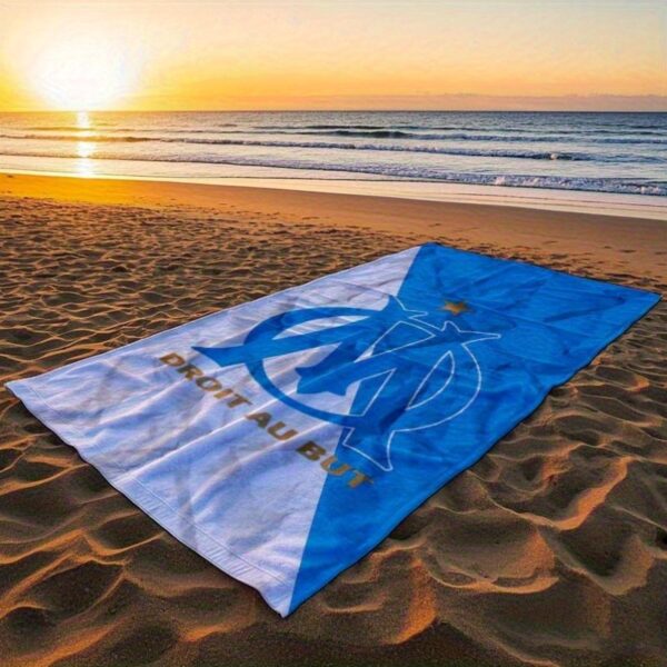 Serviette de plage Marseille FC – Image 2