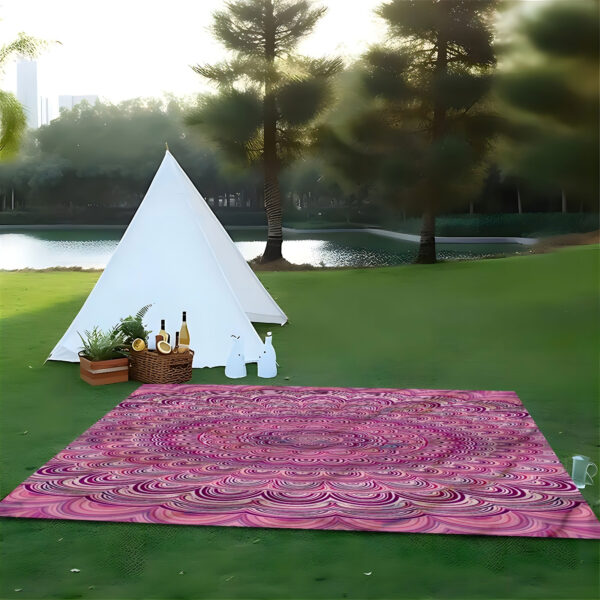 Drap de plage Tourbillon Violet Vibrant – Image 4