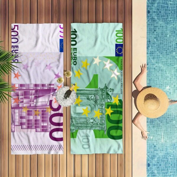 Serviettes de plage euros – Image 3