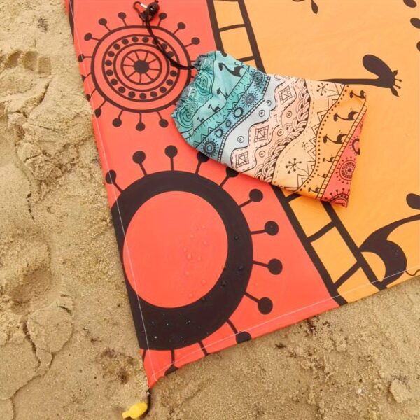 Drap de plage à motif tribal – Image 2