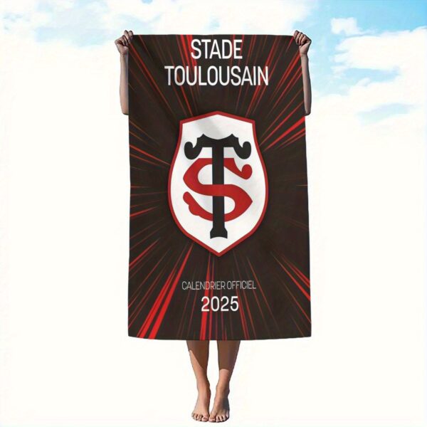 Serviette de plage calendrier officiel de Stade Toulousain 2025 – Image 6
