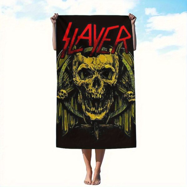 Serviette de plage avec motif crâne Slayer - – Image 5