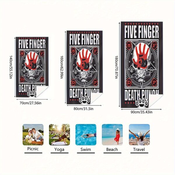 Serviette de plage Five Finger Death Punch – Image 4