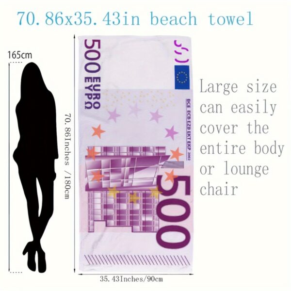 Serviettes de plage euros – Image 7