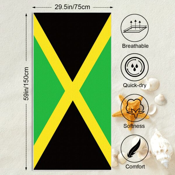 Serviette de Plage Drapeau Jamaïque – Image 4