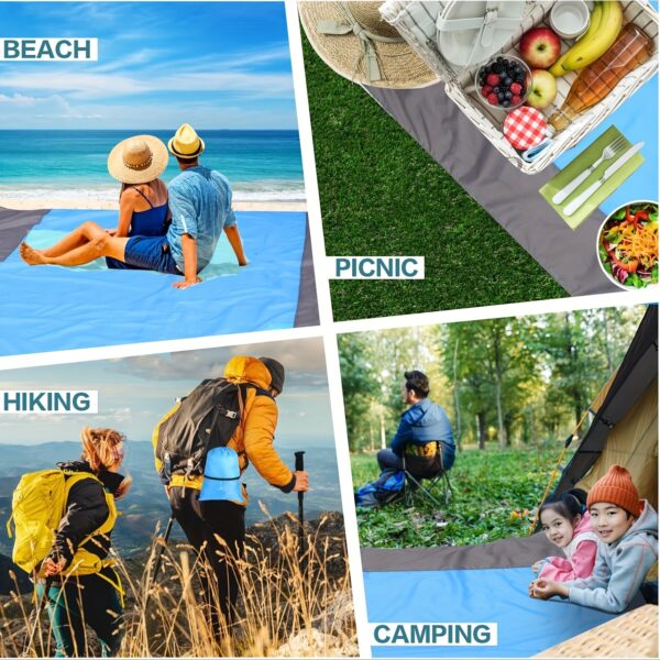 Drap de plage  200x210 cm Bicolores – Image 5