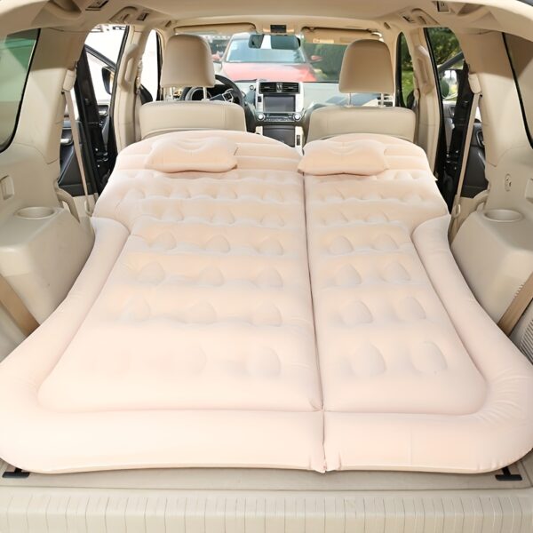 Matelas gonflable pour voiture SUV - Lit gonflable pour coffre de voiture - Lit de voyage pour siège arrière de voiture - Air mattress pour camping-car sans pompe – Image 10