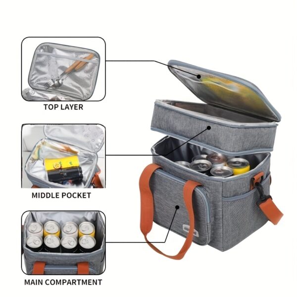 Sac Thermique de Grande Capacité pour Extérieur, Isolation Haute Efficacité