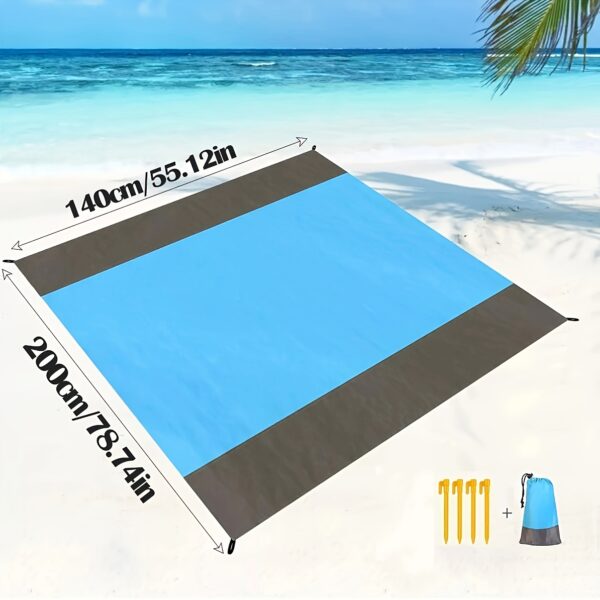 Drap de plage extra large bicolor – Image 4