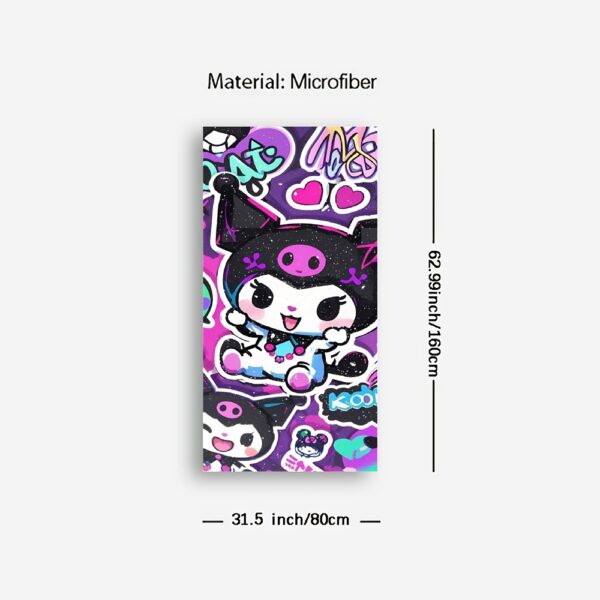 Serviette de Plage Sanrio Kuromi – Image 5