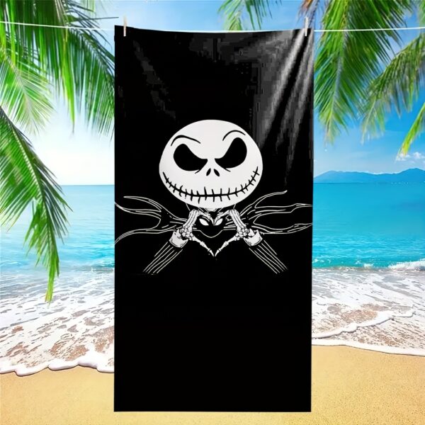 Serviette de Plage "The Nightmare Before Christmas" avec Jack Skellington g – Image 5