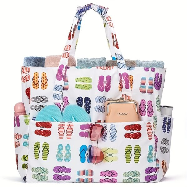 Sac fourre-tout plage & sport – Grand, élégant, compartiment étanche – Image 3
