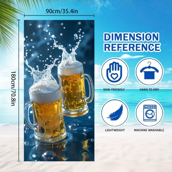 Serviette de plage pour les amateurs de bière – Image 7