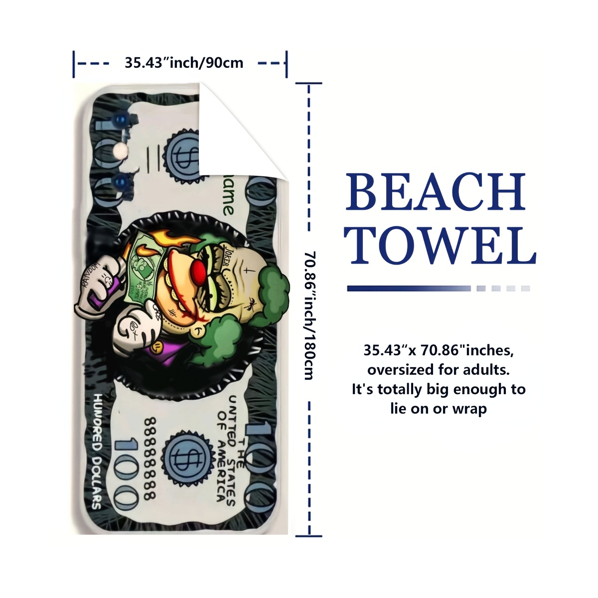 Serviette de Plage Monnaie – Image 5