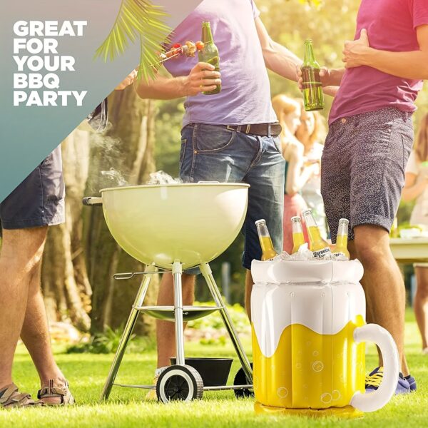 Grand refroidisseur gonflable avec design de bouteille de bière – Image 2