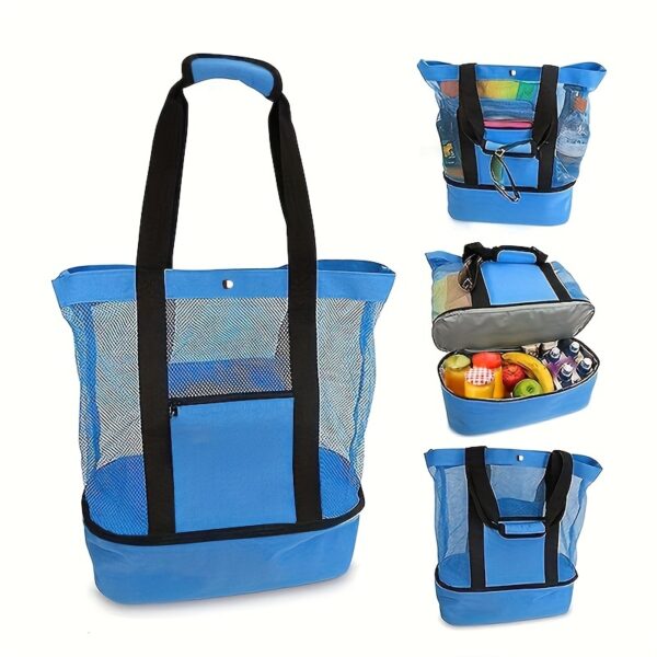 Sac de plage minimaliste à double compartiment – Image 6
