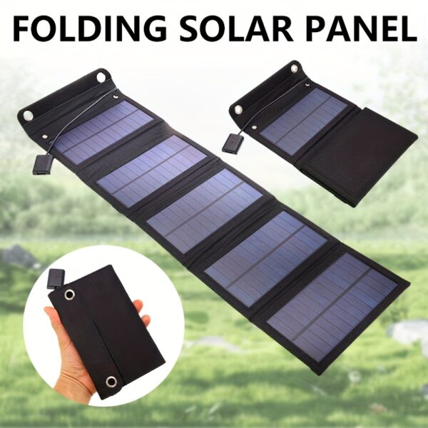 Chargeur de panneau solaire pliable 60W avec port USB