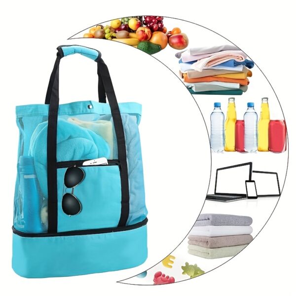 Sac de plage minimaliste à double compartiment – Image 4