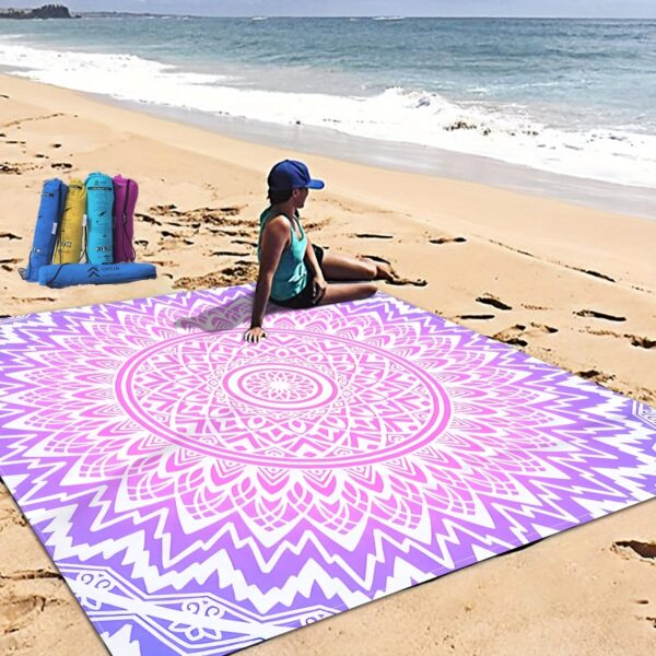 Drap de plage Bohème Mandala – Image 2