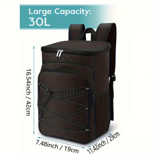 Grand sac à dos isolé de grande capacité - peut transporter 30 canettes – Image 3