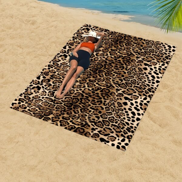 Drap de plage Imprimé Léopard l