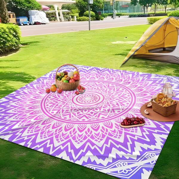 Drap de plage Bohème Mandala – Image 5