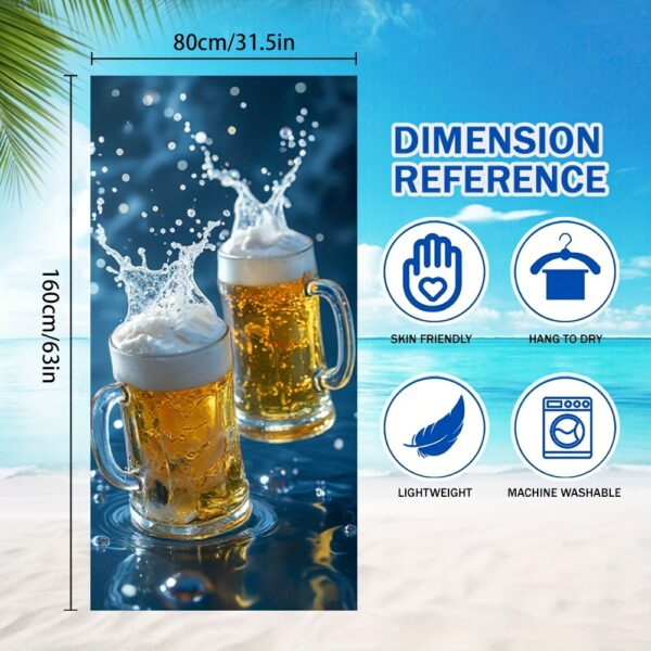 Serviette de plage pour les amateurs de bière – Image 5