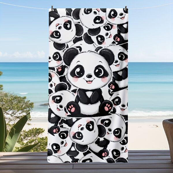Serviette de Plage Panda Adorable