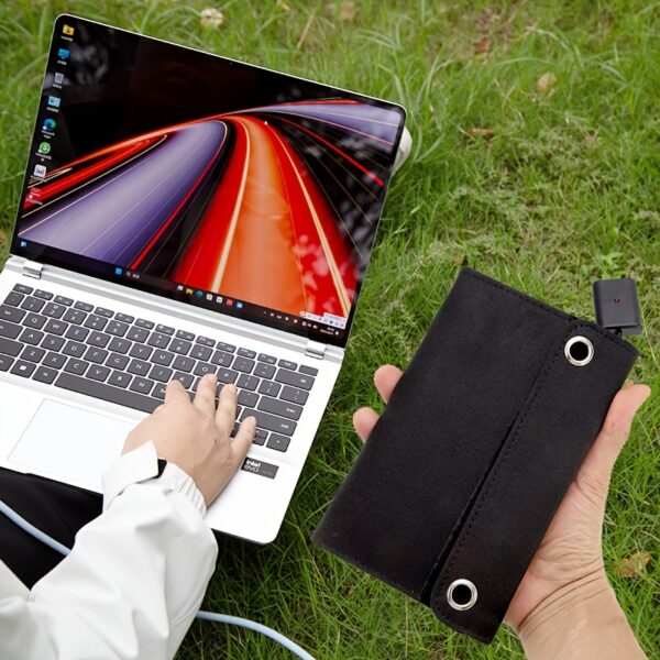 Chargeur de panneau solaire pliable 60W avec port USB – Image 6