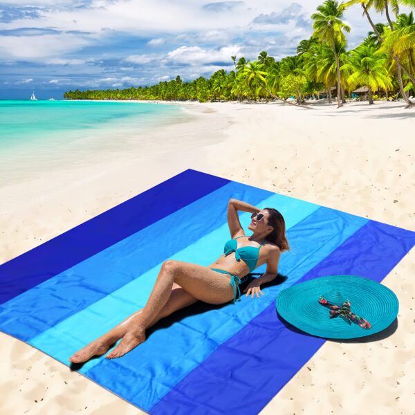 Drap de plage extra large bicolor – Image 8