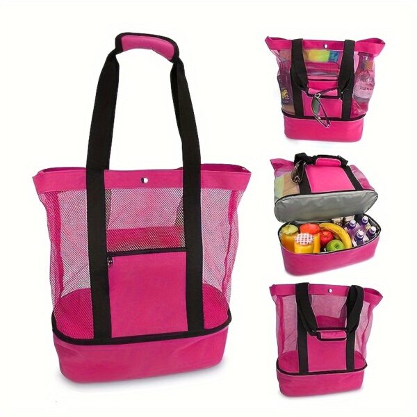 Sac de plage minimaliste à double compartiment – Image 5