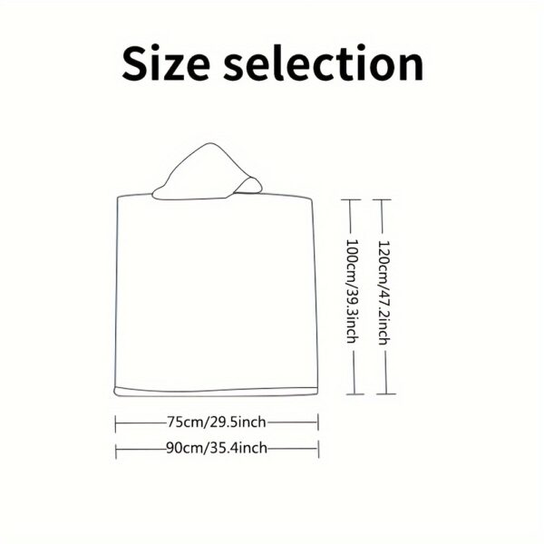 Poncho de plage rayé – Image 2