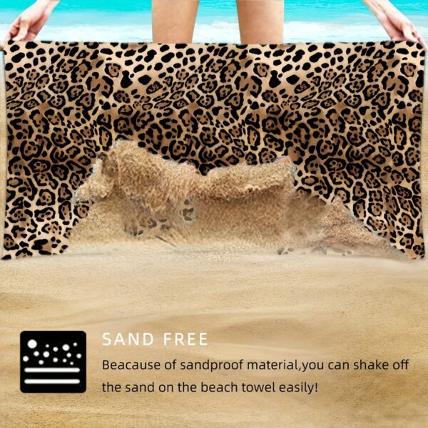 Drap de plage Imprimé Léopard l – Image 2